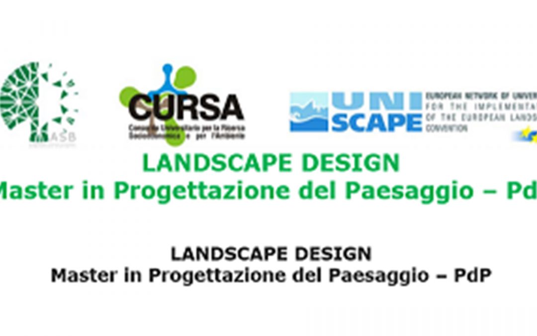 Master in Progettazione del Paesaggio – PdP