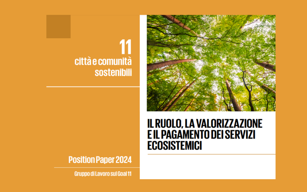 Pubblicato il position paper “Il ruolo, la valorizzazione e il pagamento dei servizi ecosistemici”